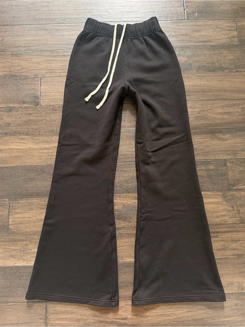 LES TIEN Best-Selling Heavy-Weight Cotton Long Flare Sweatpants Sz S NWT $300!!